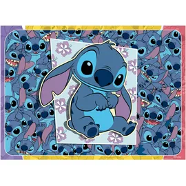 Ravensburger Kinderpuzzle 4x100 Teile - Disney Stitch - Aloha!