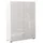 home24 Mister Bianco 80 x 115 x 34 cm weiß hochglänzend / weiß