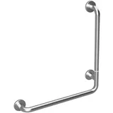 Brillantbad BELP Duschgriff Steckbar Rechts Edelstahl gebürstet mit Abdeckung 110x630x680 mm, 120 kg Traglast für Bad & WC >> zum Bohren