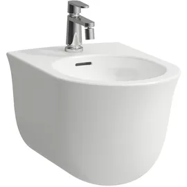 Laufen The New Classic Wandbidet, 1 Hahnloch, mit Überlauf, verdeckte Befestigung, H8308514003021,
