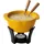 boska food tools Boska Fondueset Mini Cheesy - Fondue - Für Käsefondue - 300 ml - Spülmaschinenfester Fonduetopf - Dutch Fondue - Gelb/Schwarz