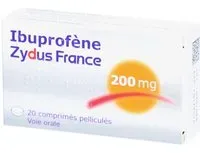 IBUPROFENE ZYDUS FRANCE 200 mg, comprimé pelliculé, boîte de 20 Comprimé(S) pc(s)