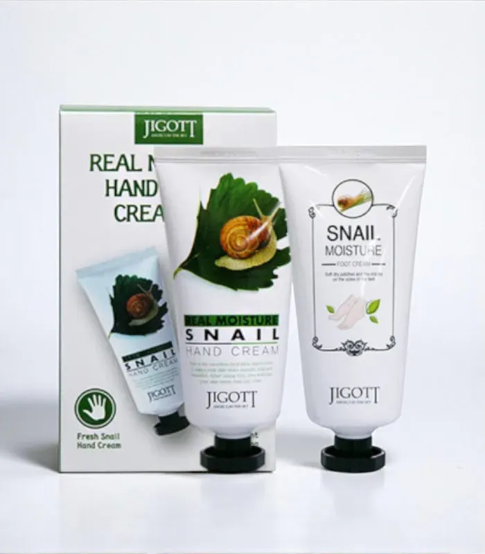 Jigott Real Moisture Hand Foot Cream Set – pflegendes Hand Fuß Set 100ml/100ml