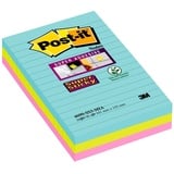 3M Post-it Super Sticky 4690S3MI 101x152mm f.sort. 3 St./Pack.