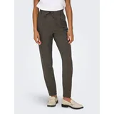 Only Jogger Pants »ONLPOPTRASH-DELL EASY MEL PANT PNT NOOS«, Gr. L (40) - Länge 30, Black Detail:WHITE PEPPER & DARK BROWN MELANGE, , 46590437-L Länge 30