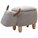 Svita Tierhocker, Stauraum, Sitzhocker, Kinderzimmer Sitzbox Stier