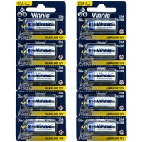 10 X Vinnic L1028F 23A Batterien Alkalisch 12V A23 MN21
