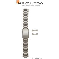 Hamilton Metall Khaki Aviation Band-set Edelstahl H695.764.103 - silber