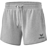 Erima Damen Essential Team Sweatshorts, hellgrau melange, 36