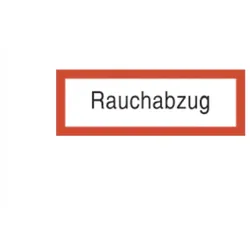 Brandschutzschild als Text Rauchabzug (297 x 105 mm)