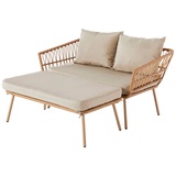 My Flair Gartenliege inkl. Hocker