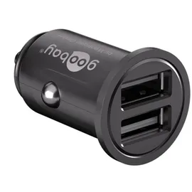 goobay Dual USB-KFZ-Ladegerät 71897 12-24 V 4,8 A Schwarz