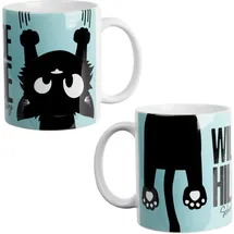 UNITED LABELS Wilde Hilde Schmitz' Katze Kaffeetasse 0,32 l Blau