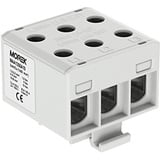 MOREK Verteilerblock f. Al/Cu geeignet 6x1,5-50mm2 grau 3pol. 1000V AC/DC Klemme isoliert OTL 50-3x MAA1350A10 Morek 4382