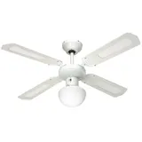 Farelek Bali 107 cm Deckenventilator Blassgrün/Weiß