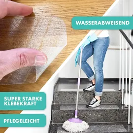 Karat Antirutschstreifen für Treppe Selbstklebend Henri 10 x 60 cm 15 Stück