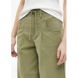 s.Oliver Ankle-Hose mit Barrel Leg und Garment Dye Grün 44