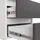 akord furniture factory AKORD B16 links Weiß mit Front Graphitgrau B124 x H77 x T85 cm