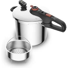 Tefal Secure Chrono 8 l Dampfdrucktopf schwarz