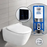 Villeroy & Boch Subway 2.0 Komplett-SET Wand-WC mit neeos Vorwandelement,, 5614R201+16746BM#SET,