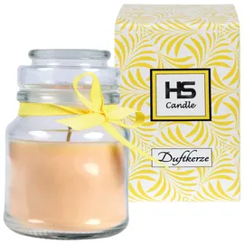 HS Candle Duftkerze Vanille 120 g gelb