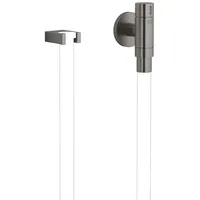 Dornbracht WATER TUBE Kneipp-Wandanschlussbogen mit Schlauchhalterung - Dark platinum