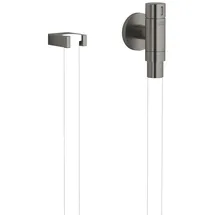 Dornbracht WATER TUBE Kneipp-Wandanschlussbogen mit Schlauchhalterung - Dark platinum