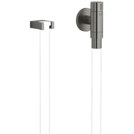Dornbracht WATER TUBE Kneipp-Wandanschlussbogen mit Schlauchhalterung - Dark platinum