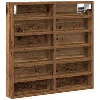 VidaXL Vitrinenschrank Altholz 60x8,5x58 cm Holzwerkstoff