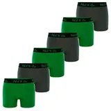 Phil & Co. Berlin Retro Pants Jersey in grün-anthrazit | Gr.: XXL