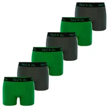 Phil & Co. Berlin Retro Pants Jersey in grün-anthrazit | Gr.: XXL