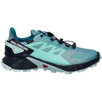 Salomon Supercross 4 Gore-Tex Damen dusty turquise/india ink/blue haze 42