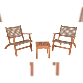 Gravidus Sitzgruppe SONORA Lounge Möbel Eukalyptus Kunststoff Holz