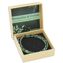 Jojo Edelsteinkette Moosachat Saphira