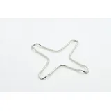 Weis Kerzenständer Gasherd Kreuz Edelstahl Silber