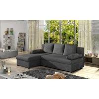 Luxusbetten24 Schlafsofa Designer Sofa Cali, mit Stauraum und Schlaffunktion grau