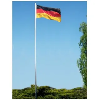 Benelando Stabiler 6,2 Meter Fahnenmast mit Flagge Seilzug Bodenhülse Flaggenmast Fahnenstange