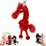 SchlüSselanhäNger Pferd Kuscheltier Weicher 2026,Year of The Horse Lucky Mascot New Year Good Luck Gift 2026,Lucky Horse Guardians Soft Horses Plush Pendant,for Backpacks, Wallets