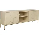 ZUIVER Faces Sideboard 160 x 40 cm Beige / Weiß
