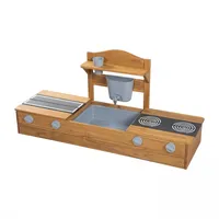 roba Sandkasten Tiny mit Matschküche braun