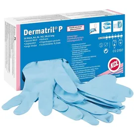 Honeywell Dermatril P 743 Gr.8 blau Nitril 50