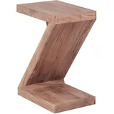 FineBuy Z Cube Braun Akazie 44 x 30 x 59 cm