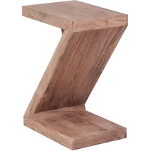 FineBuy Z Cube Braun Akazie 44 x 30 x 59 cm