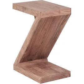 FineBuy Z Cube Braun Akazie 44 x 30 x 59 cm