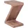 FineBuy Z Cube Braun Akazie 44 x 30 x 59 cm
