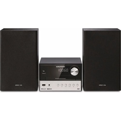 Grundig CMS 2000 BT (Bluetooth, 2x 15 W), Stereoanlage, Grau, Schwarz