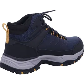 SKECHERS Arch Fit Dawson-Raveno Trekking Shoes, Marineblaues Ledernetz, 47.5 - 47.5