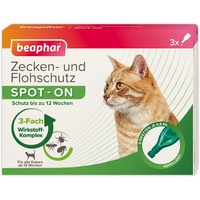 Beaphar Zecken- & Flohschutz Spot-On für Katzen 3 x 0,8 ml