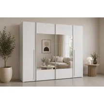 Forte Schwebetürenschrank Narago 270 x 210 x 61 cm weiß