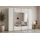 Schwebetürenschrank Narago 270 x 210 x 61 cm weiß